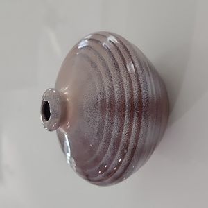 Ceramic Purple Tan Grey Ombre Sahara Oil Lamp NWT